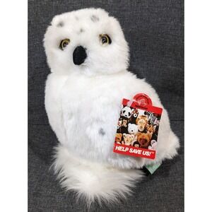 Vintage 1991 WWF Applause SNOWY OWL Plush Toy 11'' NWT + Fact Booklet